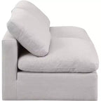Canapé modulaire en tissu texturé lin Indulge Meridian Furniture
