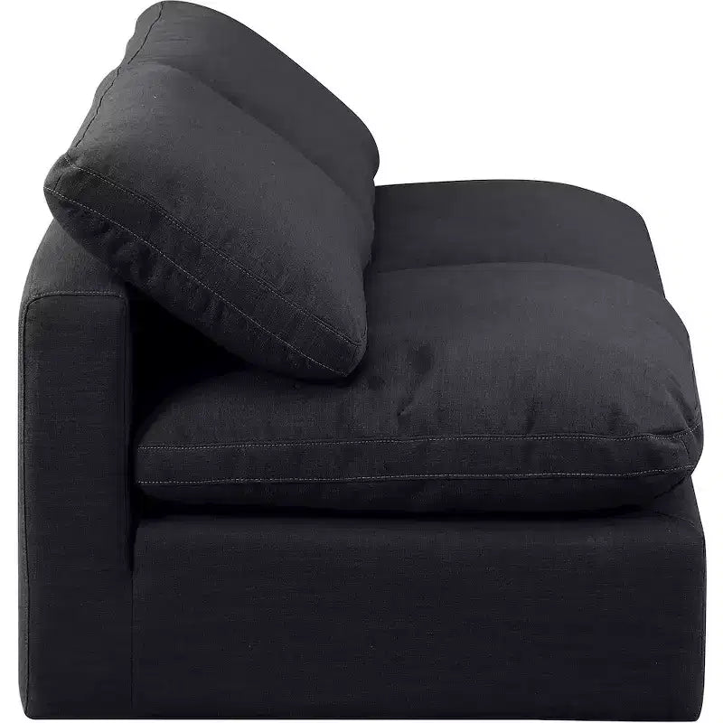 Canapé modulaire en tissu texturé lin Indulge Meridian Furniture