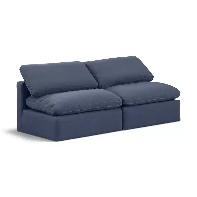 Canapé modulaire en tissu texturé lin Indulge Meridian Furniture