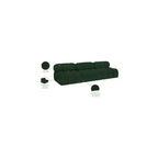 Canapé modulable en tissu bouclé vert Ames de Meridian Furniture