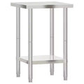 vidaXL Kitchen Work Table 43.3x21.7x33.5 Stainless Steel