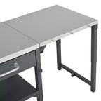 GDFStudio Mavis Chariot de cuisine extérieur pliable en acier inoxydable avec roues