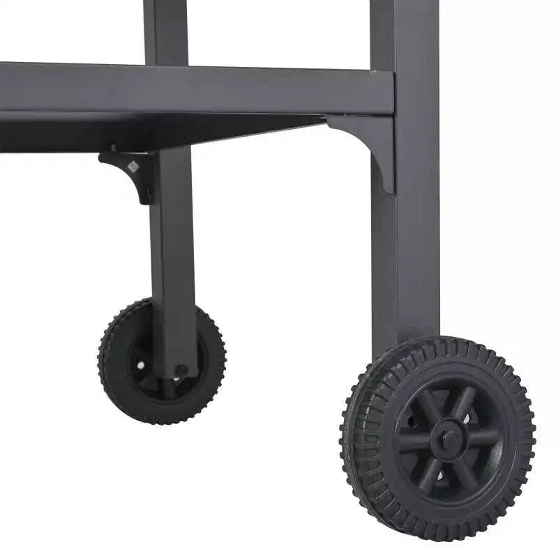 GDFStudio Mavis Chariot de cuisine extérieur pliable en acier inoxydable avec roues