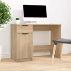 vidaXL Bureau Bois d'ingénierie Chêne Sonoma 100x50x75 cm Bureau