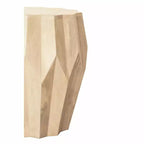 Table d'appoint ronde HomeRoots 23 en bois massif naturel