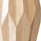 Table d'appoint ronde HomeRoots 23 en bois massif naturel