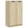 vidaXL Shoe Cabinet Sonoma Oak Engineered Wood Medium Shoe Cabinet
