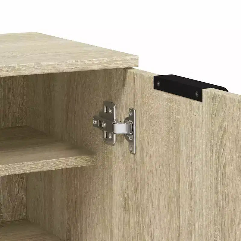 vidaXL Meuble à chaussures Chêne Sonoma Bois d'ingénierie Meuble à chaussures moyen