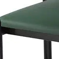 Lot de 2 tabourets de bar hauteur comptoir, tabourets d'îlot de cuisine rembourrés en cuir PU avec repose-pieds et pieds en métal, chaises de bar capacité 136 kg