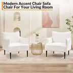 Fauteuil d'appoint moderne en velours côtelé, accoudoirs rembourrés, fauteuil compact tapissé avec pieds en métal, capacité de 136 kg pour salon ou chambre à coucher
