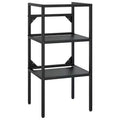 vidaXL Bathroom Washbasin Frame Black Iron Medium