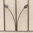 MAYEERTY Lot de 2 treillis de jardin en métal marron antirouille de 180 x 45 cm pour plantes grimpantes