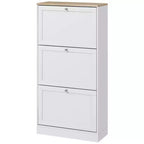 Shoe Cabinet with 3 Flip Drawers - Modern Narrow Shoe Storage for Entryway, 12-18 Pairs