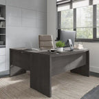 Bureau d'ordinateur de 60 pouces avec façade incurvée