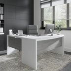 Bureau d'ordinateur de 60 pouces avec façade incurvée