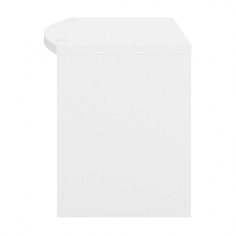 Bureau d'ordinateur de 60 pouces avec façade incurvée