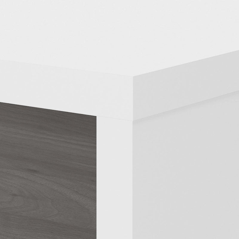 Bureau d'ordinateur de 60 pouces avec façade incurvée