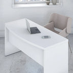 Bureau d'ordinateur de 60 pouces avec façade incurvée