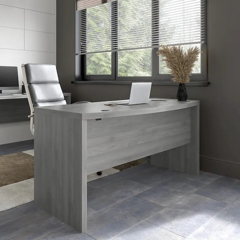 Bureau d'ordinateur de 60 pouces avec façade incurvée