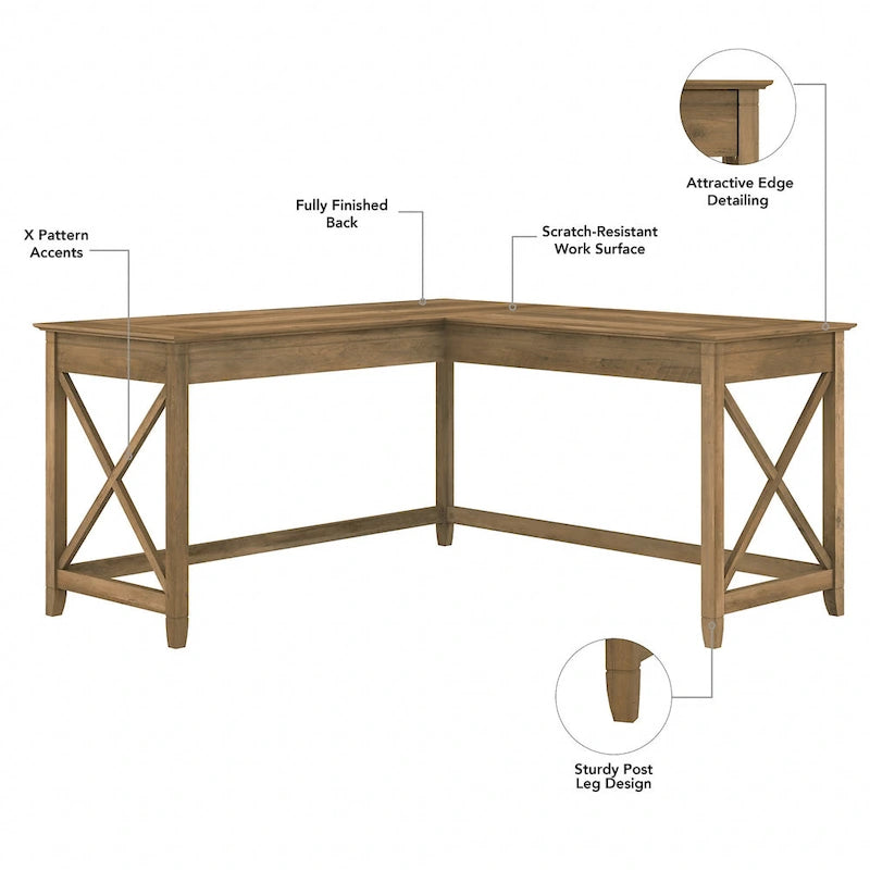 Bureau d'angle 60W (avec meuble de rangement à roulettes)