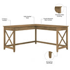 Bureau d'angle 60W (avec meuble de rangement à roulettes)