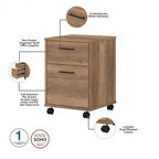 Bureau d'angle 60W (avec meuble de rangement à roulettes)