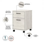 Bureau d'angle 60W (avec meuble de rangement à roulettes)