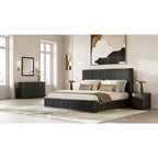 Commode moderne en acacia noir