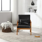 GDFStudio - Fauteuil d'appoint Olivia en velours avec cadre en bois massif et coussin confortable
