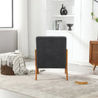 GDFStudio - Fauteuil d'appoint Olivia en velours avec cadre en bois massif et coussin confortable