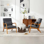 GDFStudio - Fauteuil d'appoint Olivia en velours avec cadre en bois massif et coussin confortable