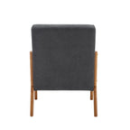 GDFStudio - Fauteuil d'appoint Olivia en velours avec cadre en bois massif et coussin confortable