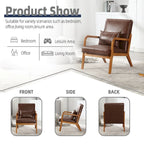 GDFStudio - Fauteuil d'appoint Olivia en velours avec cadre en bois massif et coussin confortable