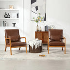 GDFStudio - Fauteuil d'appoint Olivia en velours avec cadre en bois massif et coussin confortable