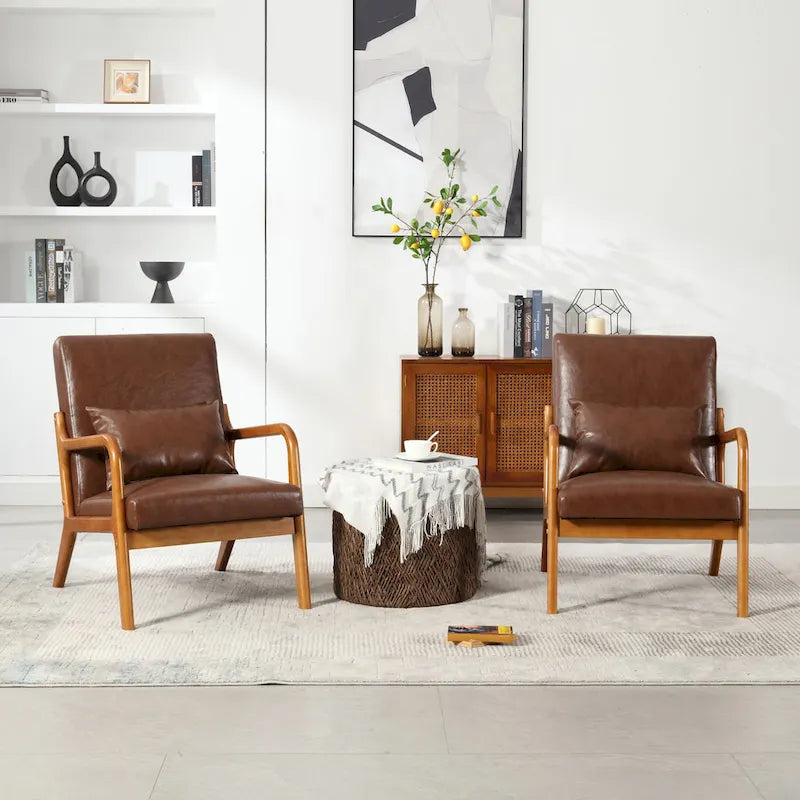 GDFStudio - Fauteuil d'appoint Olivia en velours avec cadre en bois massif et coussin confortable