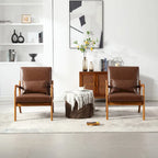 GDFStudio - Fauteuil d'appoint Olivia en velours avec cadre en bois massif et coussin confortable