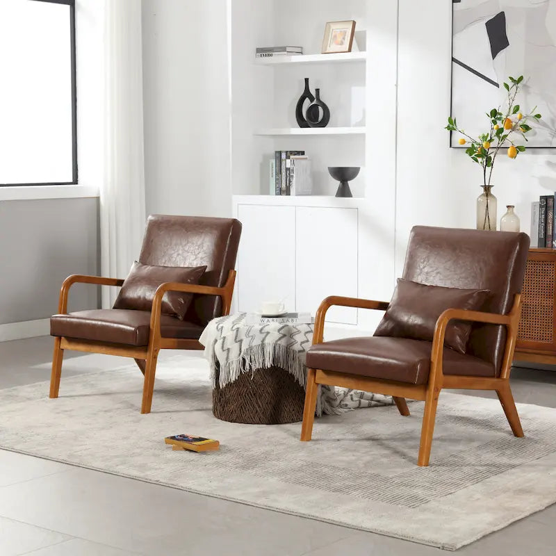 GDFStudio - Fauteuil d'appoint Olivia en velours avec cadre en bois massif et coussin confortable