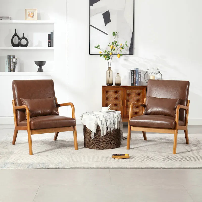 GDFStudio - Fauteuil d'appoint Olivia en velours avec cadre en bois massif et coussin confortable