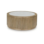 Table basse Signature Design by Ashley Camdill brun clair/blanc - 42 L x 42 P x 17,5 H