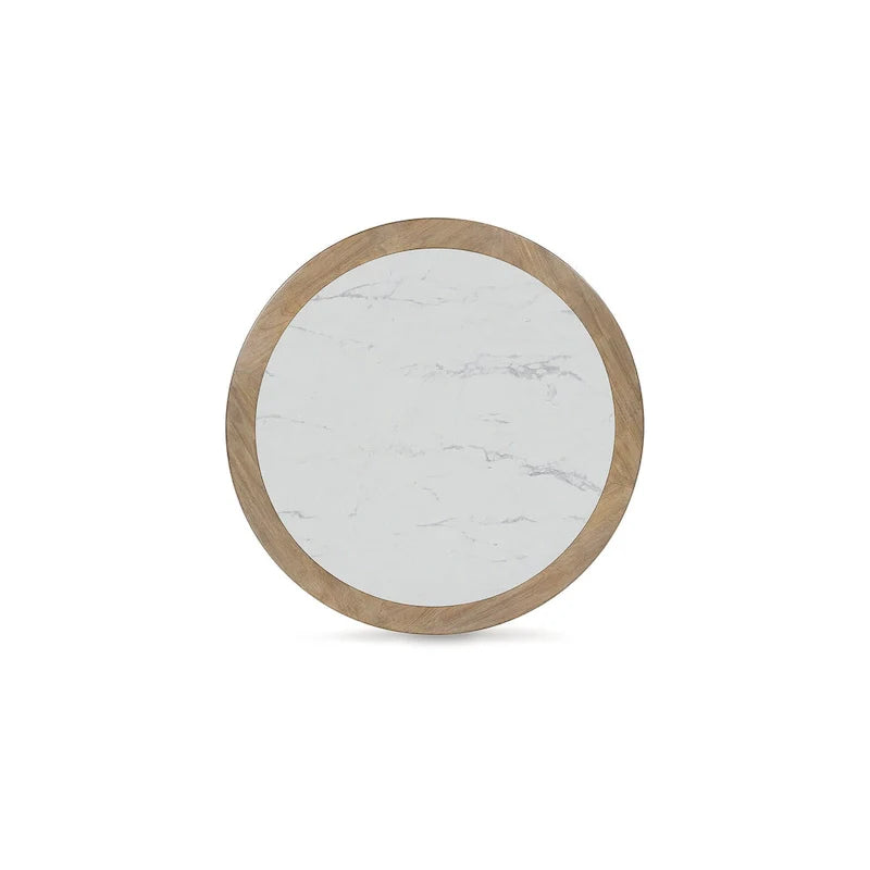 Table basse Signature Design by Ashley Camdill brun clair/blanc - 42 L x 42 P x 17,5 H