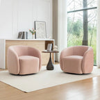 Fauteuil d'appoint pivotant à 360 degrés en velours SEYNAR Modern Glam (lot de 2)