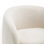 Fauteuil d'appoint pivotant à 360 degrés en velours SEYNAR Modern Glam (lot de 2)