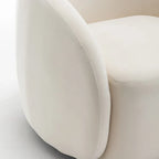 Fauteuil d'appoint pivotant à 360 degrés en velours SEYNAR Modern Glam (lot de 2)