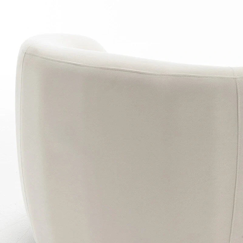 Fauteuil d'appoint pivotant à 360 degrés en velours SEYNAR Modern Glam (lot de 2)
