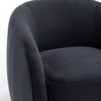 Fauteuil d'appoint pivotant à 360 degrés en velours SEYNAR Modern Glam (lot de 2)