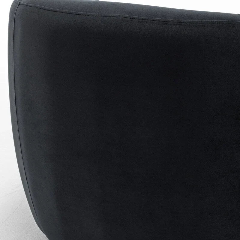 Fauteuil d'appoint pivotant à 360 degrés en velours SEYNAR Modern Glam (lot de 2)