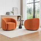 Fauteuil d'appoint pivotant à 360 degrés en velours SEYNAR Modern Glam (lot de 2)