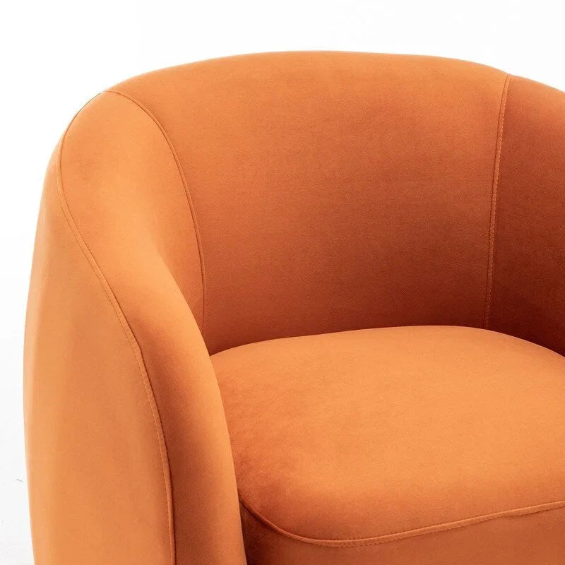 Fauteuil d'appoint pivotant à 360 degrés en velours SEYNAR Modern Glam (lot de 2)