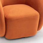 Fauteuil d'appoint pivotant à 360 degrés en velours SEYNAR Modern Glam (lot de 2)