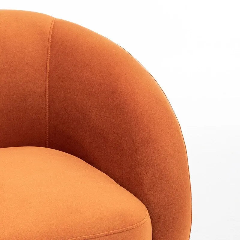 Fauteuil d'appoint pivotant à 360 degrés en velours SEYNAR Modern Glam (lot de 2)